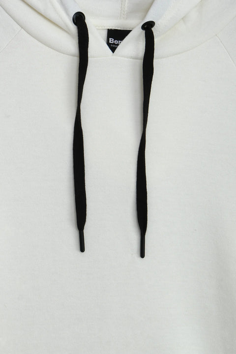 Women Pullover Hoodie (Brand- Banch) - White