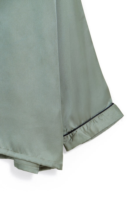 Women EXST Silk Night Suit - Green