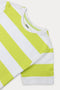 Boys Stripes T-Shirt (Brand: MAX) - Neon Green & White