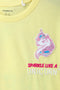 Girls Branded Graphic T-Shirt - Yellow