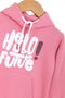 Girls Graphic Pullover Hoodie-3 - Pink