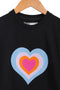 Girls Embellish Graphic Sweatshirt GS-10 - Black