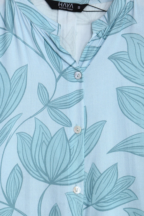 VISCOSE CORD COLLAR SHIRT