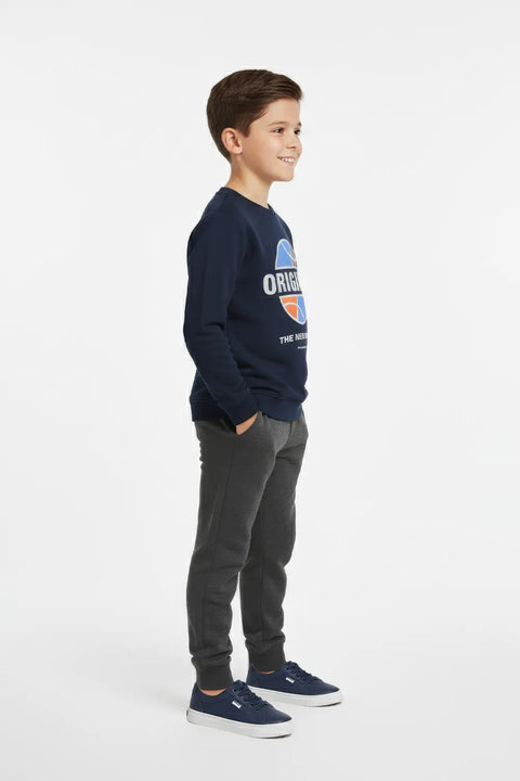 Boys Branded Graphic Sweatshirt - Navy