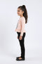 Girls Branded Embellish Graphic Tee F/S - Peach