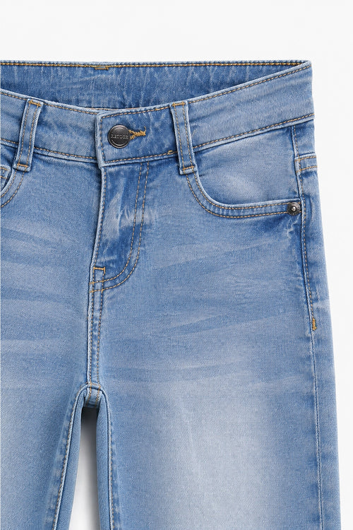 Boy Branded Loose fit Denim Pant - Blue