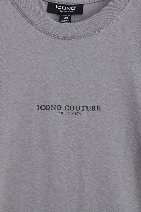 Men Branded Graphic T-Shirt - Grey