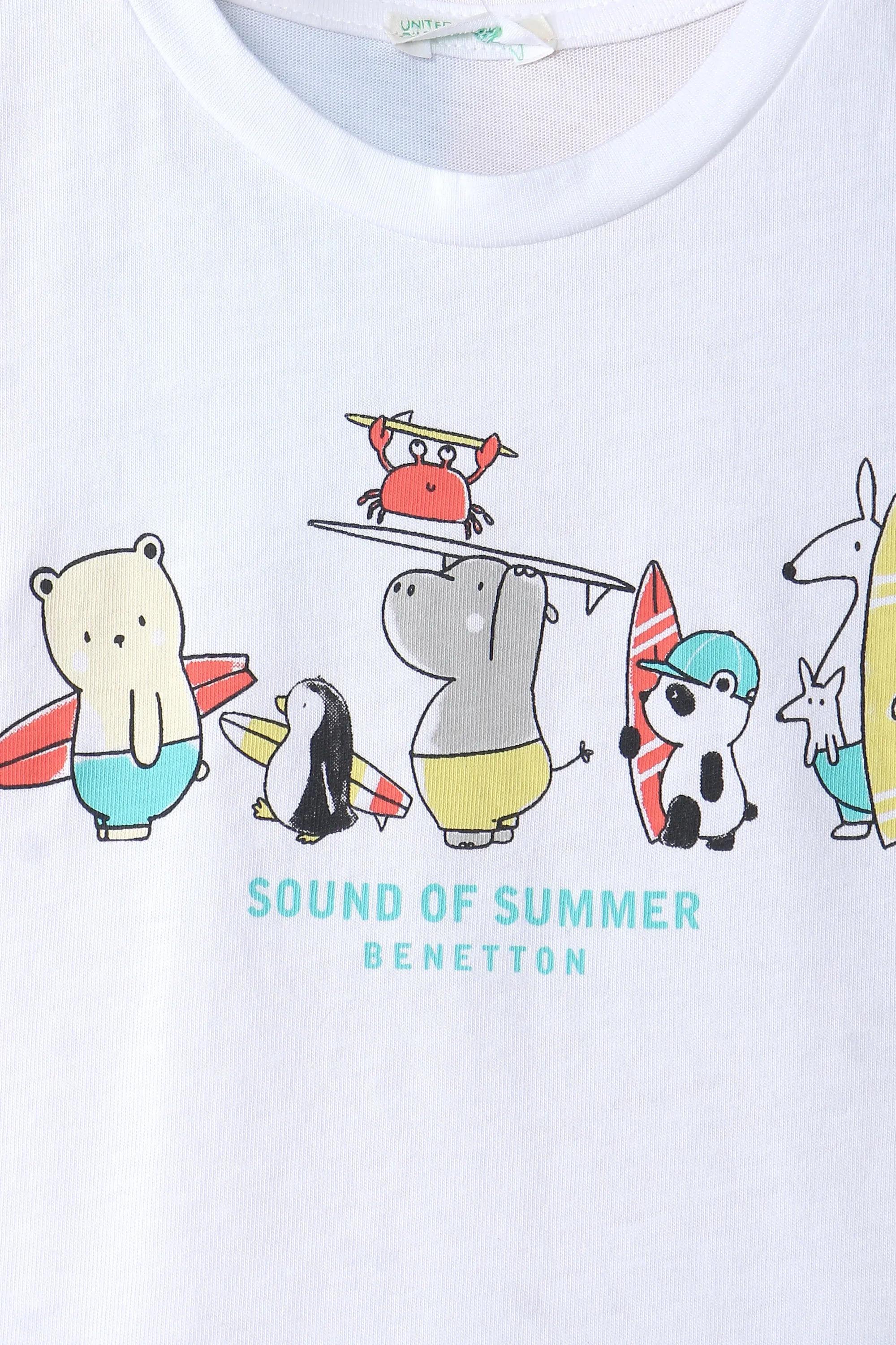 Girls Branded Graphic T-Shirt - White