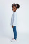 Girls Branded Graphic T-Shirt F/S - L/Blue