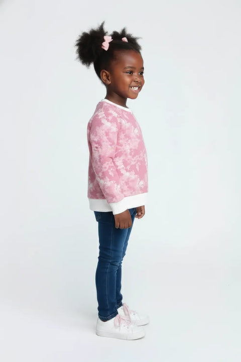 Girls Branded Tie And dye Sweatshirt