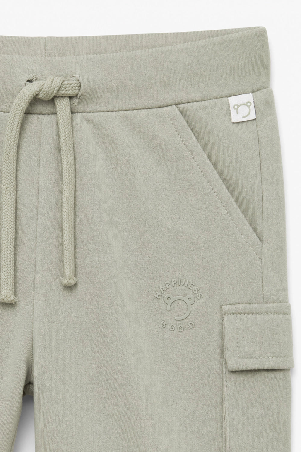 Boy Branded Cargo Short - L/Green