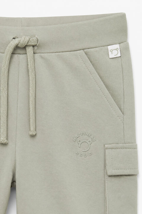 Boy Branded Cargo Short - L/Green