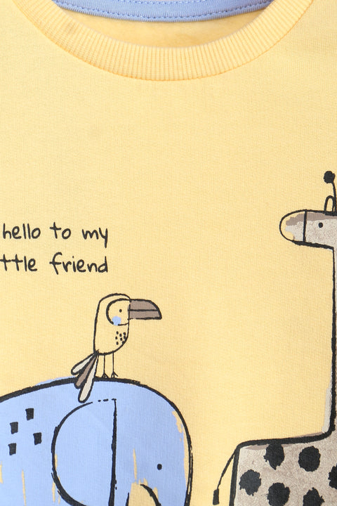 Boys Branded Graphic Sweatshirt - Yellow