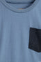 Boys Branded basic T-Shirt - Dusty Blue