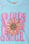 Girls Branded Graphic T-Shirt - Sky Blue