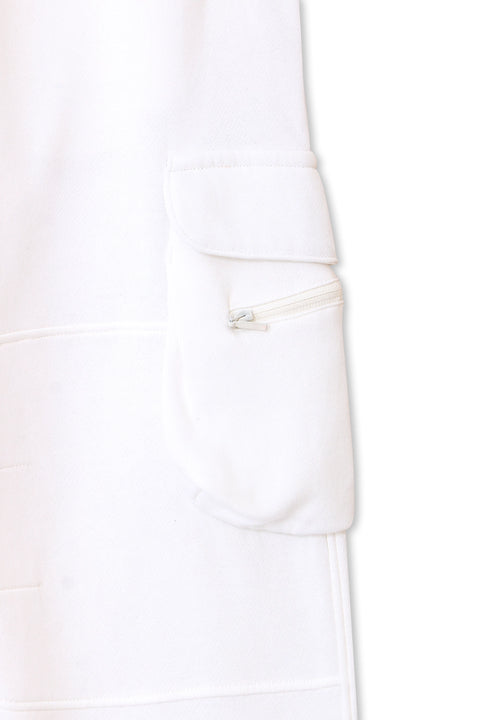 Men branded Cargo Trouser - White