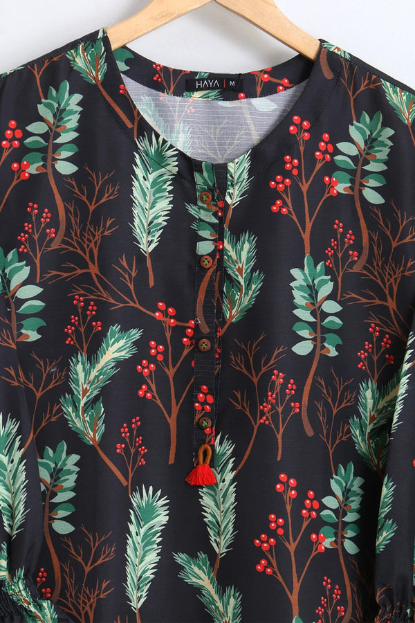 PRINTED SLUB SHIRT