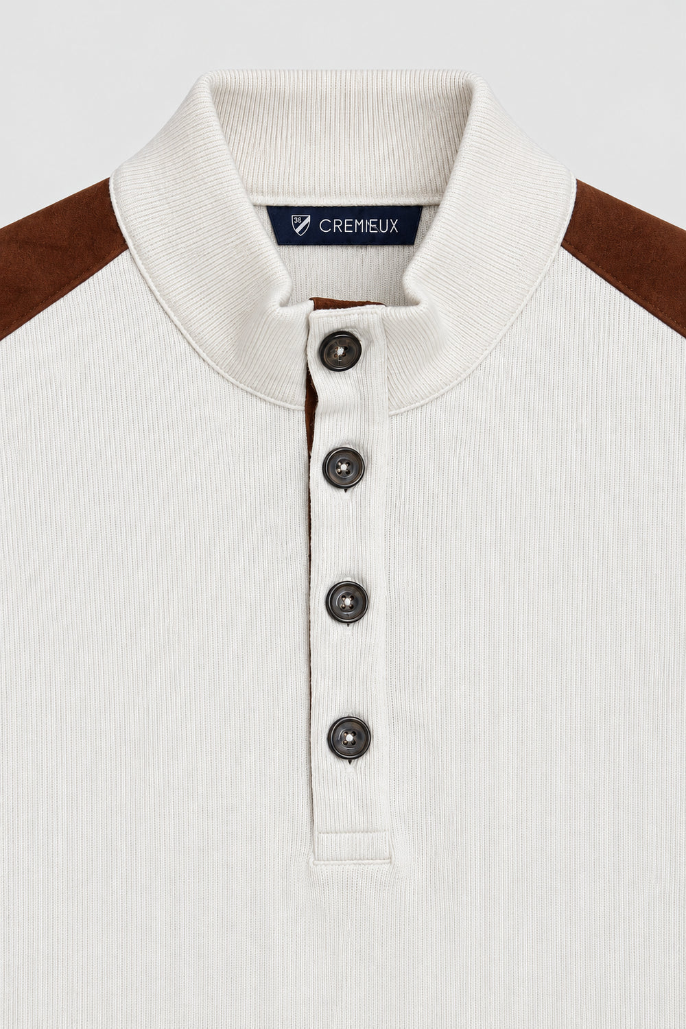 Men Branded Mockneck - Fawn