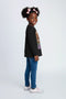 Girls Branded Graphic T-Shirt F/S - Black