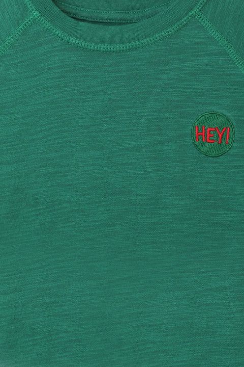 Boy Branded Basic Tee F/S - Green