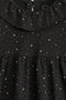 Girls Branded Graphic Frock - Charcoal