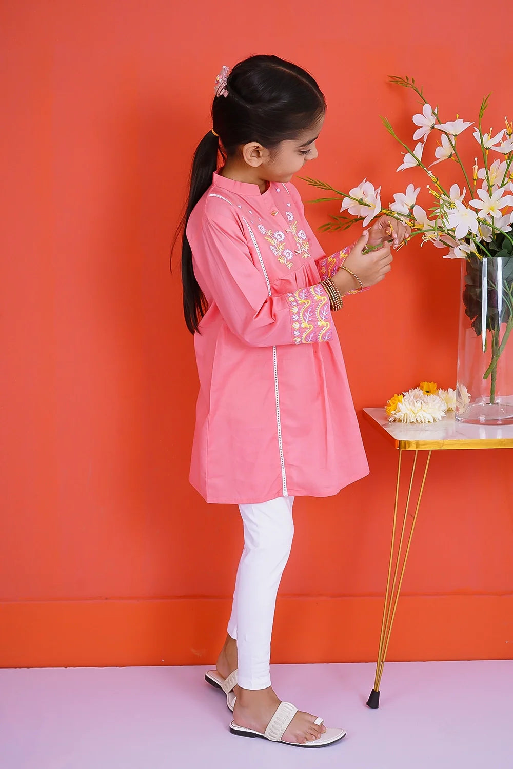 EMB LAWN FROCK