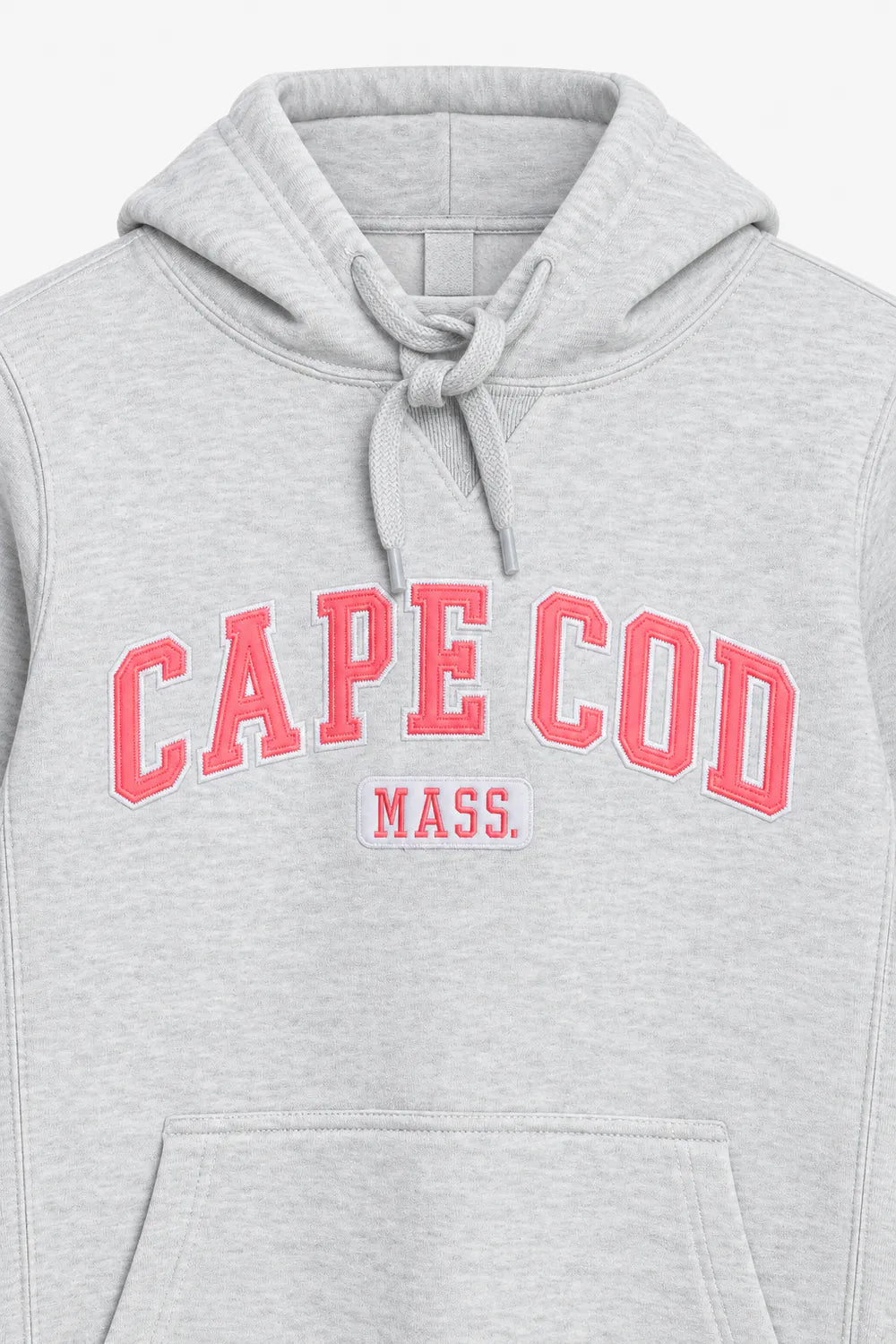 Women Branded  EMB Pull Over Hoodie - Grey