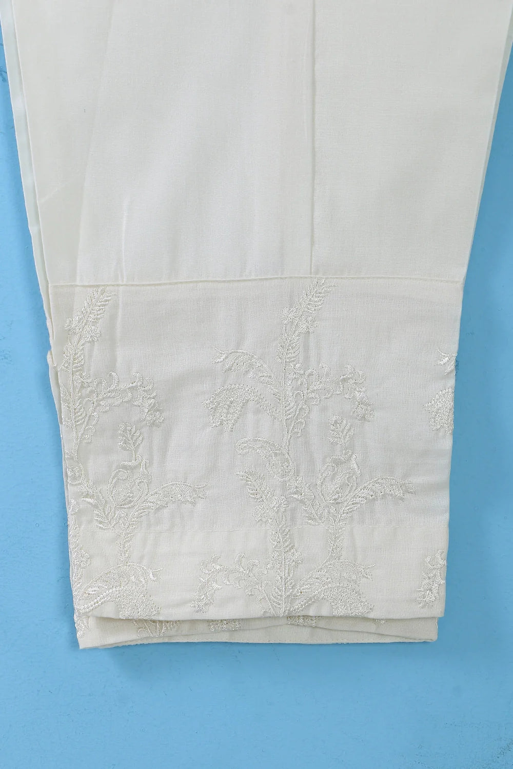 SOLID COTTON TROUSER