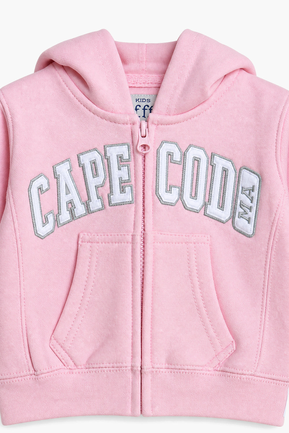 Girls Branded Fleece Graphic Hoodie Zipper - PINK