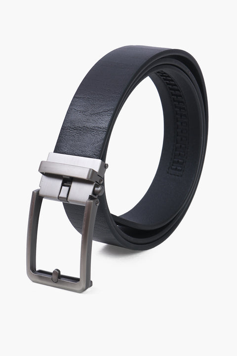 Men Leather Belt - Black