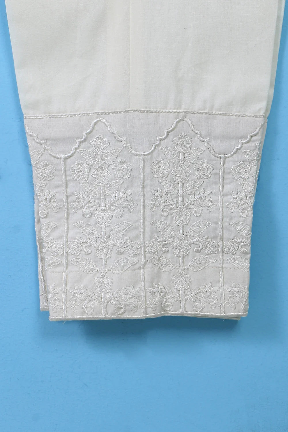 SOLID COTTON TROUSER