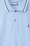 Men Branded Tipping Polo - Sky Blue