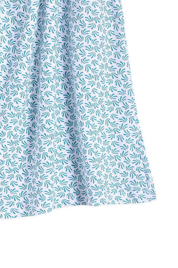 Girls Branded Graphic Short Tunic - Green