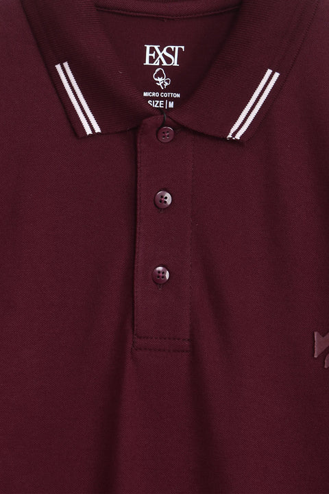 Jacquard Collar Polo