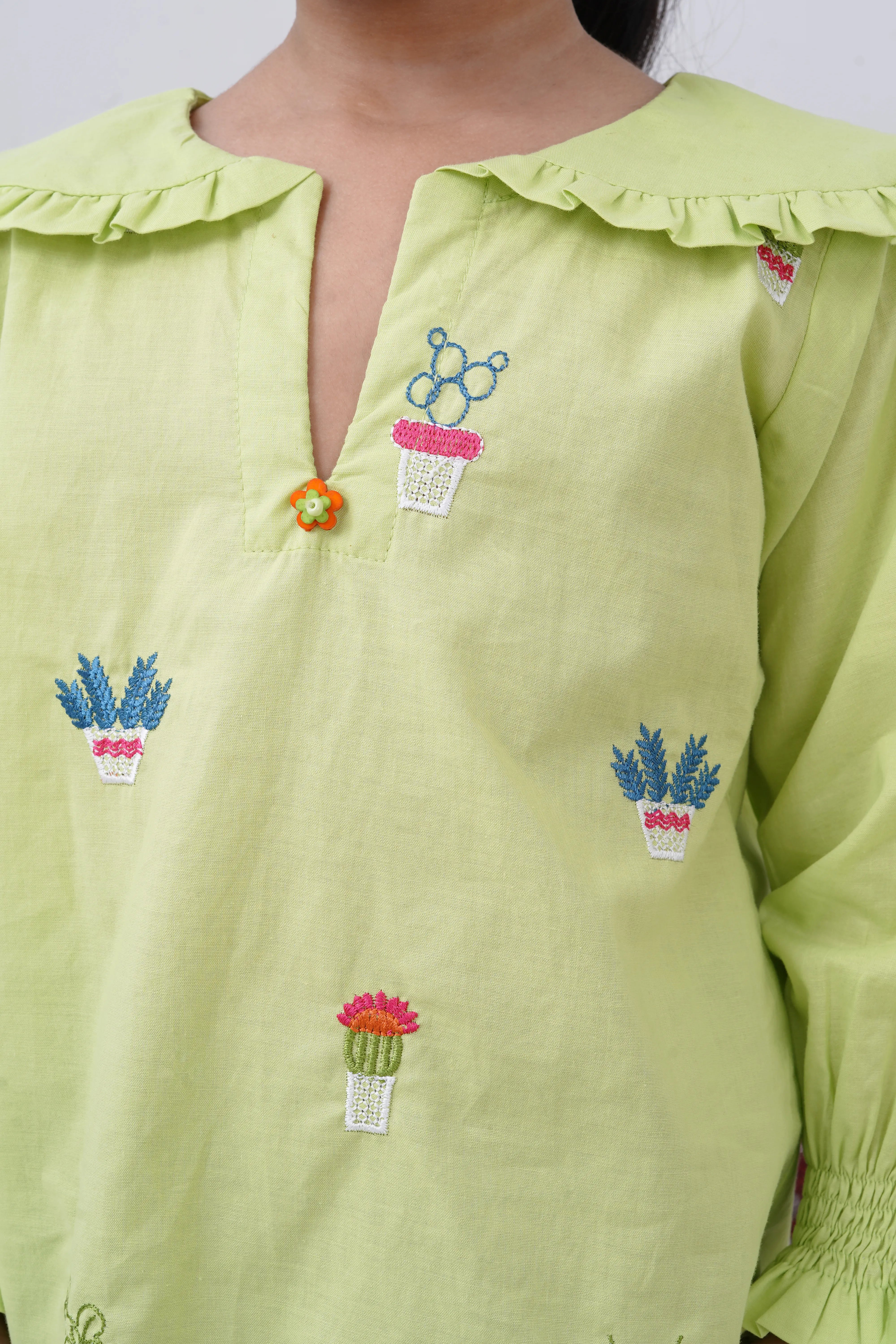 EMB LAWN SHIRT