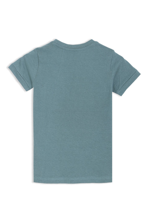 Boys Branded Graphic T-Shirt - Sea Green