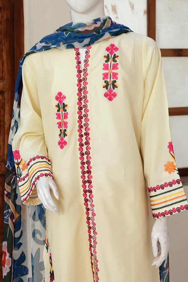 3 PIECE CAMBRIC EMB SUITS