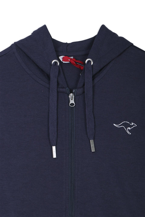 Women Kangroos Hoodie Zipper - Navy