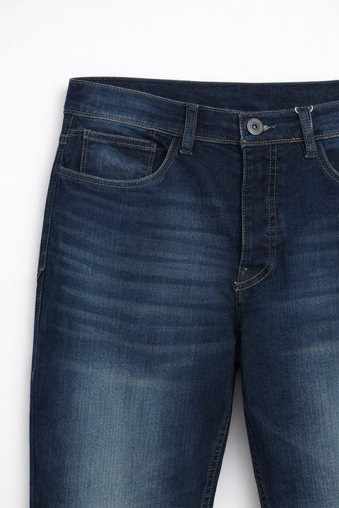 Men Branded Denim Jeans - D/Blue