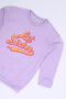 Girls Branded Graphic Fleece Sweatshirt - L/Purple