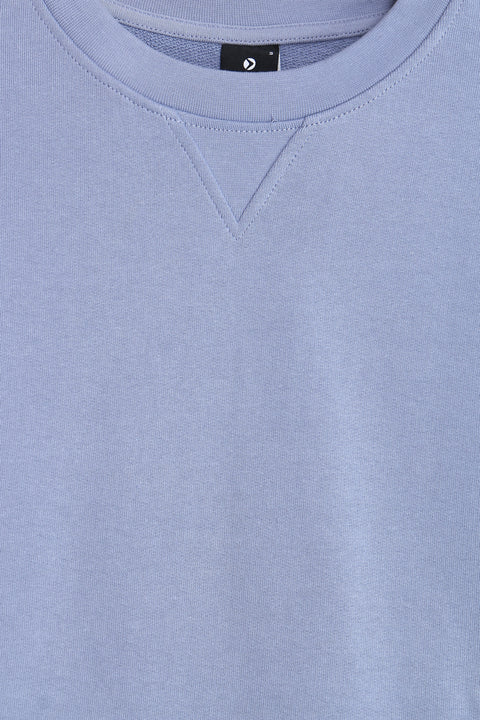 Men Branded Basic Sweatshirt - L/Blue