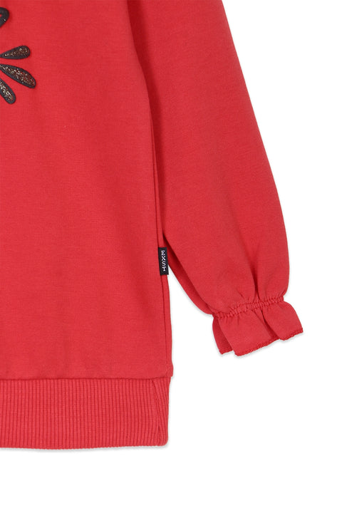 Girls  Graphic Sweatshirt GS-07 - Raspberry