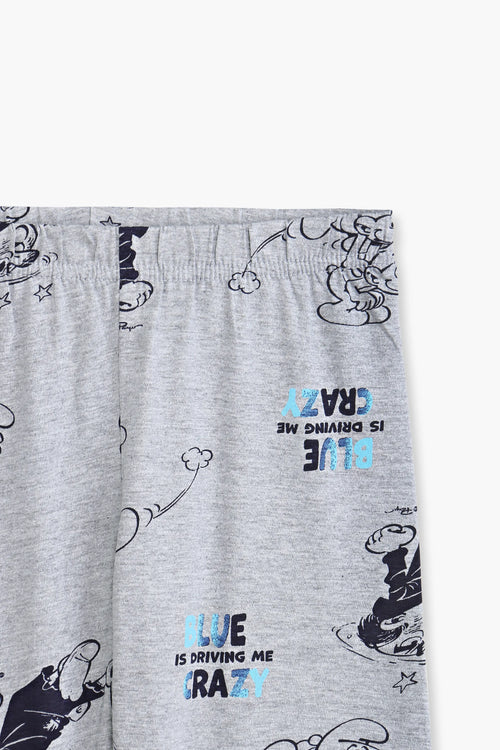 Girls Branded Pajama - Grey