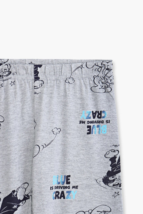 Girls Branded Pajama - Grey