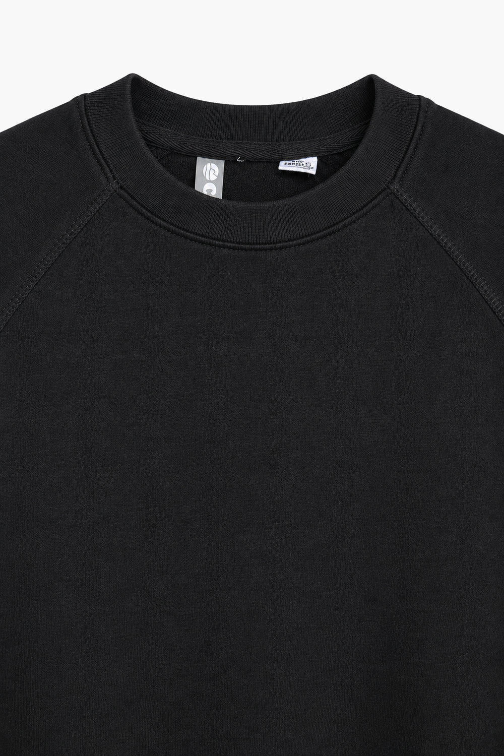 Men Branded Fleece Sweatshirt - Black