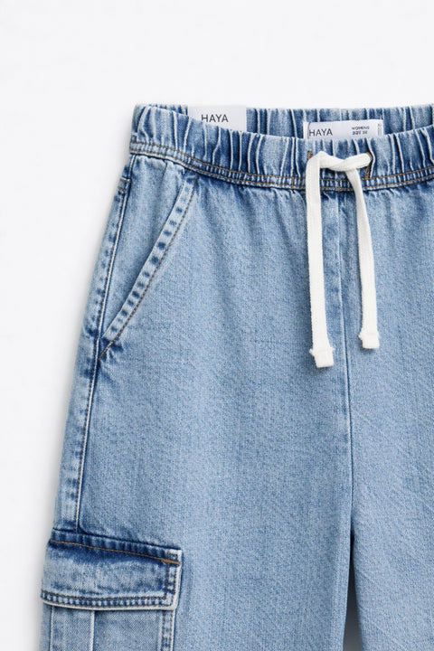 DENIM CARGO PANT
