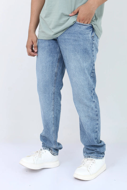 Man Petrol Denim Jeans - Blue