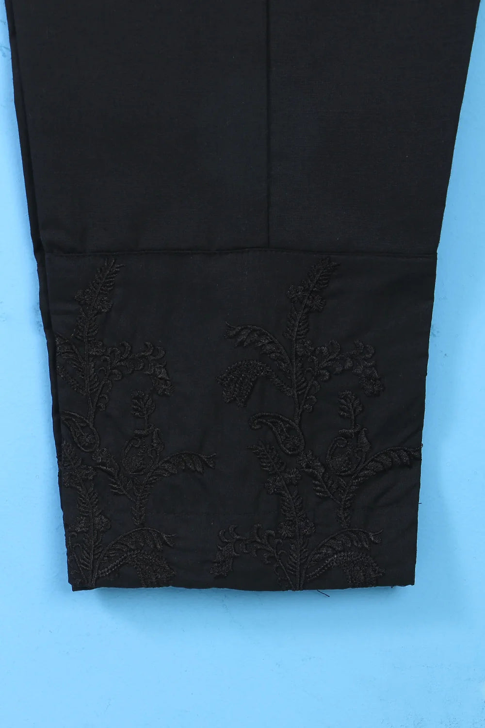 SOLID COTTON TROUSER