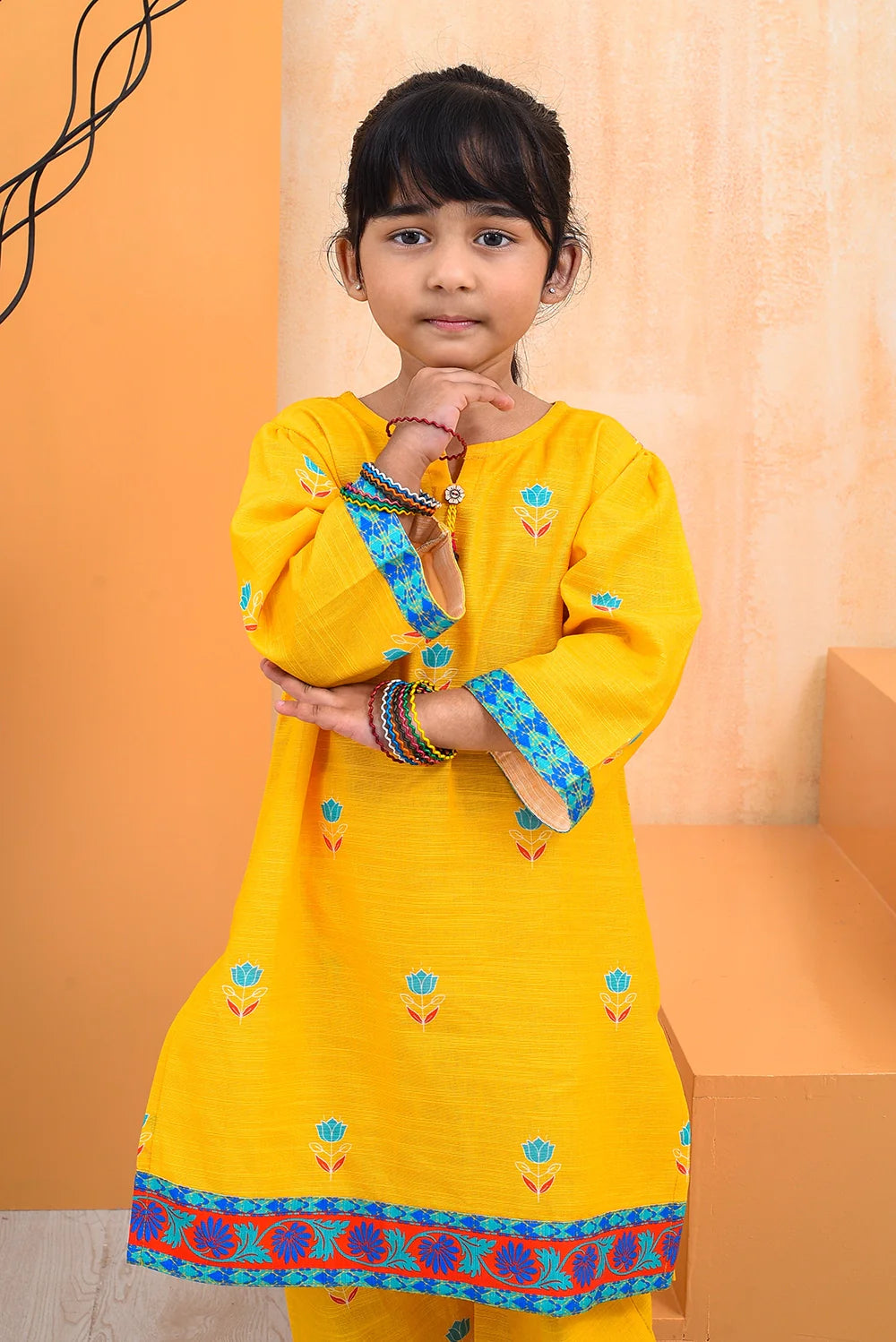 2 PIECE PRINTED KHADDAR SUIT