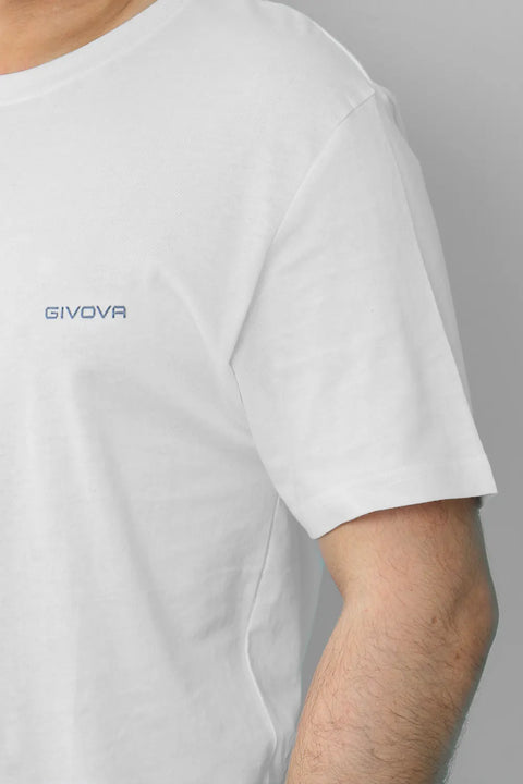 Men Givova V-Neck Tee - White